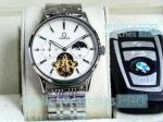 Fast Shipping Copy Omega White Dial Stainless Steel Men's Watch
